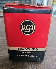 Vintage RCA No. VS 016 67.5 Volt "B" Tube Radio Battery For Display Only