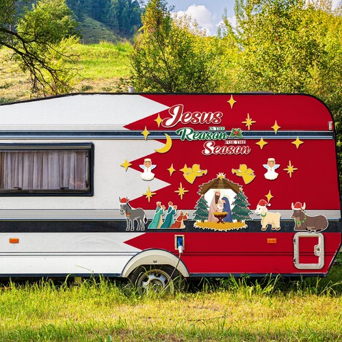 30 Pcs Garage Door Christmas Decorations, Nativity Christmas Magnets, Religio... - Bild 5 von 7