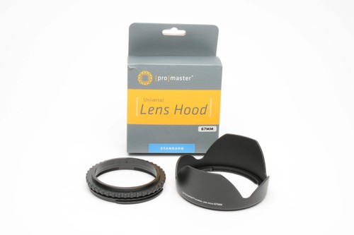 Promaster universal petal 67mm lens hood, NIB - Foto 1 di 5