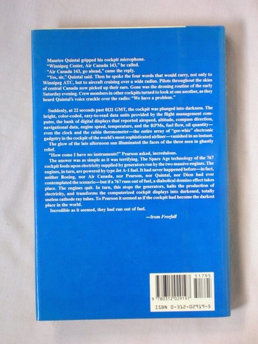 1st Ed FREEFALL William & Marilyn Mona Hoffer HC/DJ 40,000 FEET & OUT OF FUEL - Picture 3 of 3