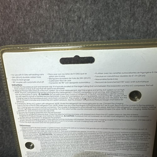 Autocraft AC993V Heavy-Duty A/C Charging Hose For 134 UNOPENED - Bild 6 von 7