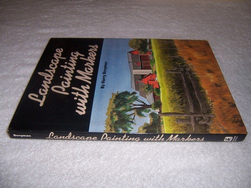 Landscape Painting with Markers by Harry Borgman hc/dj - Picture 3 of 4