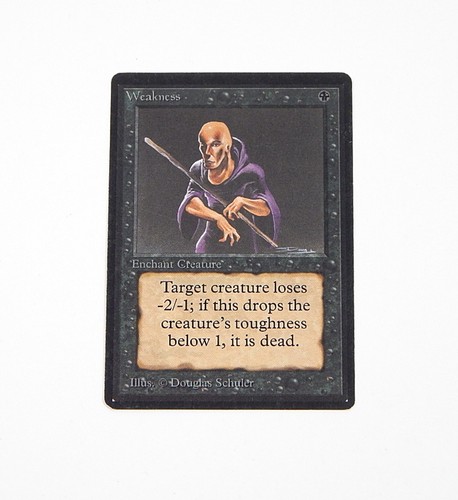 Magic The Gathering MTG Weakness Beta - Picture 1 of 2