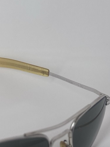 VINTAGE AMERICAN AO OPTICAL 1/10 12K GF 5 1/2 AVIATOR SUNGLASSES MILITARY ISSUE - Bild 3 von 9