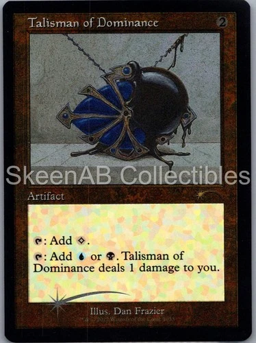 MTG SkeenAB Talisman of Dominance (Retro Frame) (Foil Etched) HOLO SLD NM