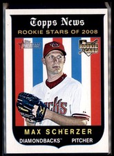 2008 Topps Heritage Max Scherzer Rookie Arizona Diamondbacks #519