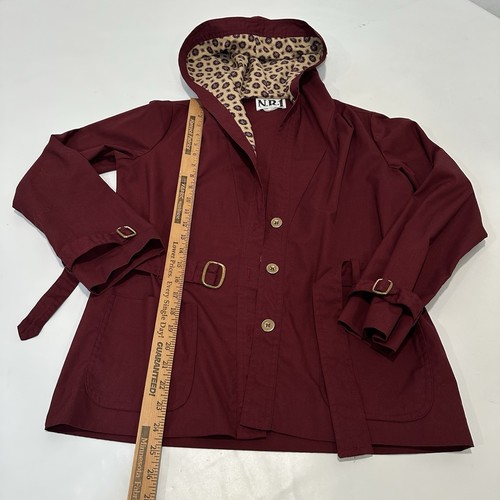 Vintage 70s NR1 Ned Gould Modern Carpool Mom 3 Piece Skirt Set Maroon Size XS/S - Picture 15 of 17