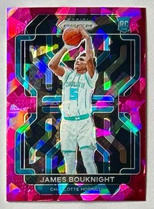 2021-22 Prizm James Bouknight Pink Cracked Ice Prizm Refractor Rookie SP RC #311