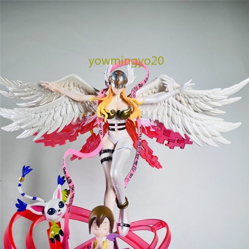 Anime Digimon Adventure Angewomon Tailmon Yagami Hikari Figure Statue Model Toys - Picture 13 of 16