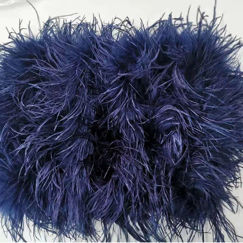 Minifalda de plumas de avestruz verdadera cintura elástica elegante increíble falda corta Rave F9 - Imagen 34 de 42