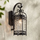 Paseo Vintage Outdoor Wall Light Fixture Matte Black 19" Clear Glass Exterior