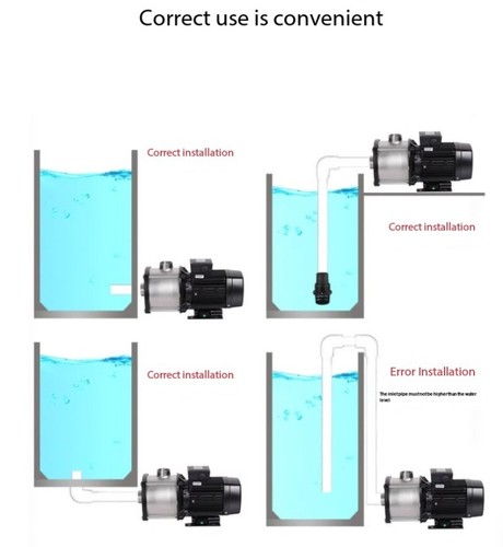 Pompa Centrifuga Multistadio CMI Pompa Acqua Silenziosa Scaldabagno Pompa Potenziamento - Foto 14 di 32