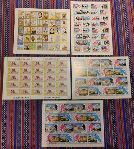 4 Sheets/93 Stamps + Poster Sheet Ajman/Fujeira OLYMPICS Perfect Unused - Picture 2 of 17