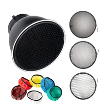 Standard Reflector Diffuser 7inch/ 18cm with 20/40/60 Degree Honeycomb Grid f...