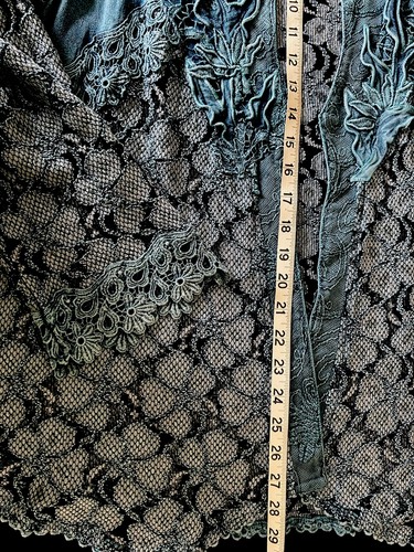 Vintage Tuscany Collection Crochet & Appliqué Jacket - Size XL - Picture 7 of 8