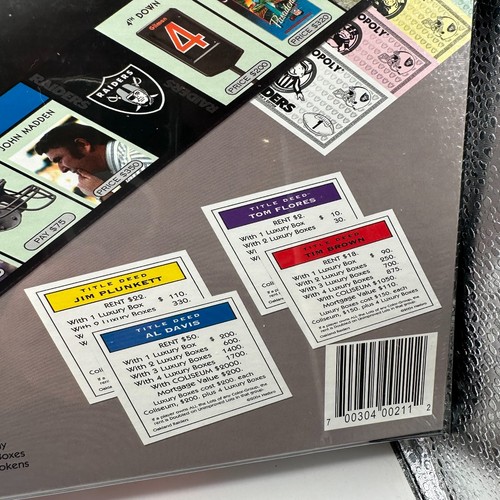 NFL Raiders Monopoly Game Collector's Edition 2004 Sealed Rare - Picture 6 of 7