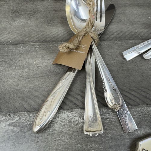 Pottery Barn Vintage Hotel Silber 15-teiliges Besteckset Versilbert Lesen Neu mit Etikett - Bild 14 von 18