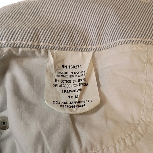 Riders by Lee Womens 12 Blue White Stripe Midrise 5 Pocket Design Bermuda Shorts - Picture 7 of 10