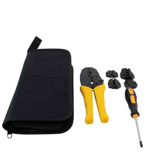 JX-D4 Multifuncional 4-in-1 Trinquete Engarzador 26-10 Awg Terminal Alicates Kit - Picture 2 of 9