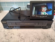 Toshiba W-627 VHS VCR Video Cassette Recorder 4 Head Hi-Fi Stereo TESTED Working
