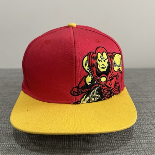 New Era Iron Man 59fifty Custom Fitted Hat Size 7 5/8 Marvel Comics  Pre-owned  - Picture 1 of 7