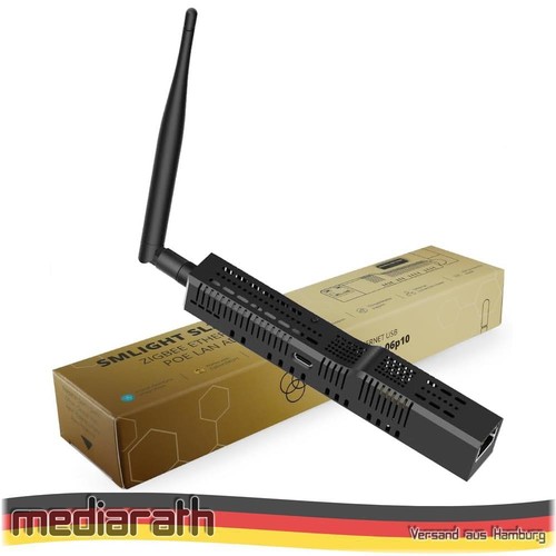 SMLIGHT SLZB-06p10 Zigbee LAN PoE USB Wi-Fi Adapter Zigbee2MQTT ZHA CC2674P10 - Afbeelding 1 van 8