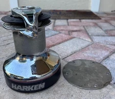 Harkin 2 speed power ratio 40 self tailing winch with backing plate