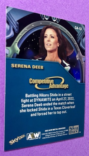 Serena Deeb 2022 Upper Deck AEW Metal Universe COMPETITIVE ADVANTAGE SP (1:604) - Picture 6 of 6
