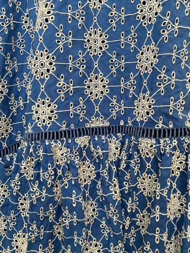 Karen Millen Beautiful Blue Summer Dress Size 10-12 With Pockets! Lined. Belt. - Picture 5 of 16