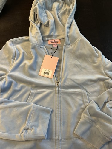 NWT Juicy Couture Velour Frosted Blue Track Suit sweatsuit Small women New - Bild 2 von 2