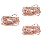  3 Rolls Verdrillter Draht Verdrehtes Elektrisches Kabel Stromleitung