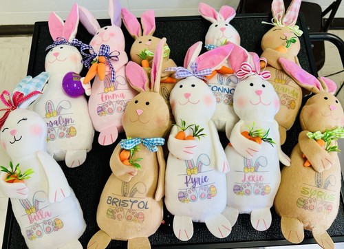 Personalized Easter Bunnies- Decorative or Toy for Easter Basket - Picture 6 of 10