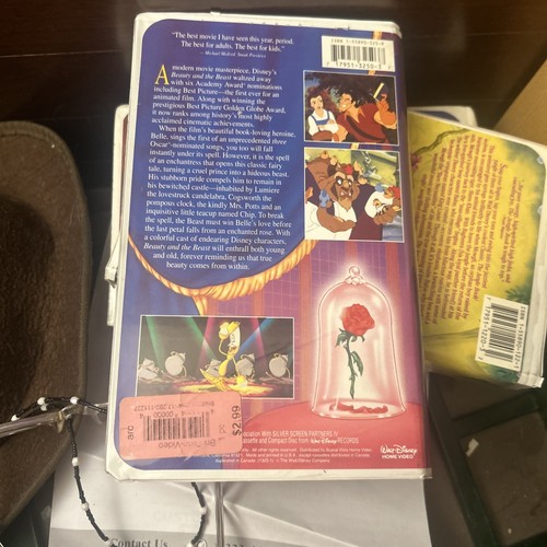 Beauty And The Beast VHS Tape 1992 Walt Disney's Black Diamond Classic - Picture 2 of 10