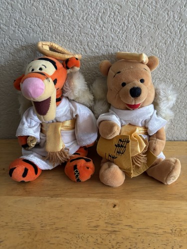 The Disney Store Angel Choir Plush 8" - Pooh & Tigger SET OF 2 - Picture 1 of 6
