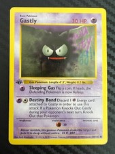 Pokémon TCG Gastly Base Set Shadowless 1st Edition Common 50/102 LP/MP