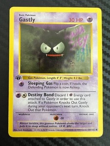 ポケモンカードゲーム Gastly&Haunter 1st edition shadow less 1999 Pokemon GASTLY Base Set 1ST EDITION Shadowless Non Holo