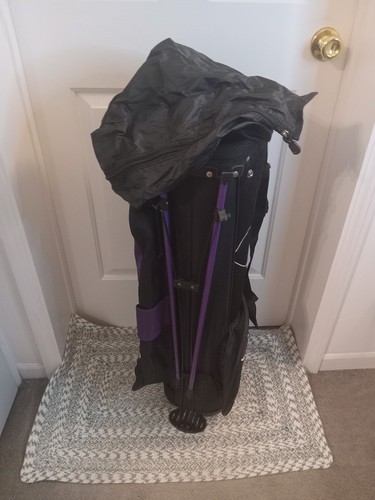 STRATA Women’s Ladies Golf Bag 7 Way Dividers Black Purple White- Read - Picture 8 of 19