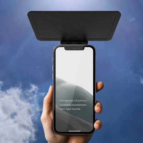 Phone Sun Shade Phone UV Protection Shade Foldable Cellphone UV security - Photo 5 sur 12