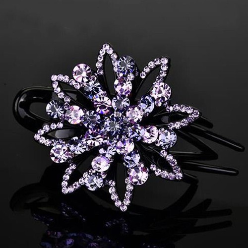 Fashion Womens Rhinestone Flower Duckbill Hair Claws Hair Clip Accessories✔ - Picture 14 of 17