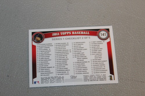2011 Topps Baseball Card- Complete Finish Fill Your List Set U-Pick #1-250 - Picture 283 of 501