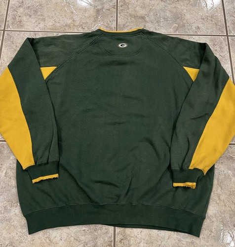 Vtg Y2K 90s Men's XL GREEN BAY PACKERS DISTRESSED Crew Sweatshirt Crewneck NFL - Picture 17 of 17