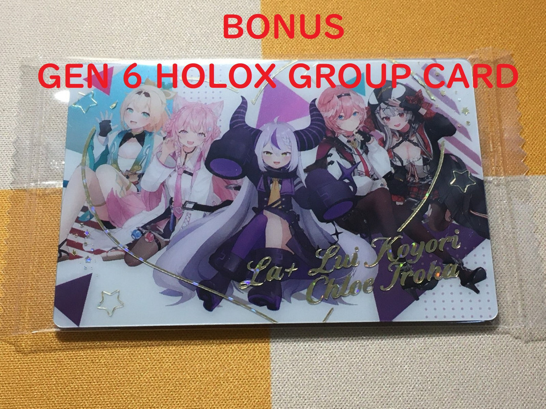 COMPLETE Hololive GEN 6: HOLOX MEMBERS CARDS + BONUS CARD COMPLETE Hololive GEN 6: HOLOX MEMBERS CARDS + BONUS CARD