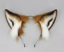 Fluffy Faux Fur Fox Ears Cute Costume Headband Realistic NEW