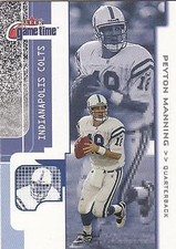 Peyton Manning 2001 Fleer Game Time Football - #107 - Indianapolis Colts