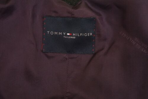 Hombres Tommy Hilfiger Abrigo Lana Virgen Largo Clásico EU52 UK/US42 L VAM926 - Imagen 4 de 8