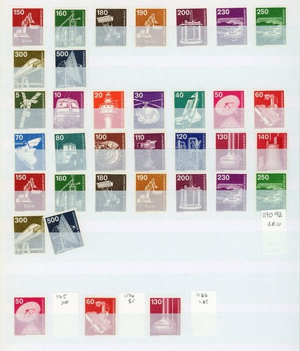 Germany Bundespost 1971-1991 Lot of Definitive Issues Scott Cat. $455.00 - Bild 6 von 7