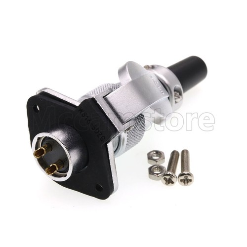 WEIPU WS16 IP44 2Pin 10A Panel Aviation Connector,Automated Electrical Connector - Picture 3 of 6