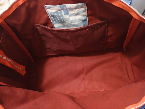 Neu Patriotisch Sterne & Streifen USA Flagge Sling Crossbody Handtasche Schultertasche groß - Bild 9 von 10
