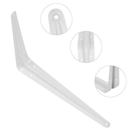20 Pcs 8" X 10" Inch Utility Metal Wall Shelf Corner Bracket White L Brace - Picture 12 of 23