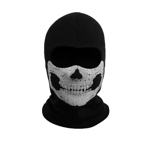 Motocicletas Bicicleta Esquí Calavera Pasamontañas Máscara A prueba de viento Terror Fantasma Cara Cubierta - Imagen 23 de 23